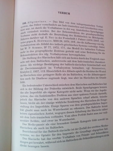 Urslavische Grammatik, III.B. Formenlehre (Teil 2)