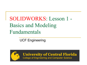 UCF Engineering. SolidWorks lessons