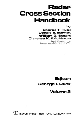 Radar Cross Section Handbook. Volume 2