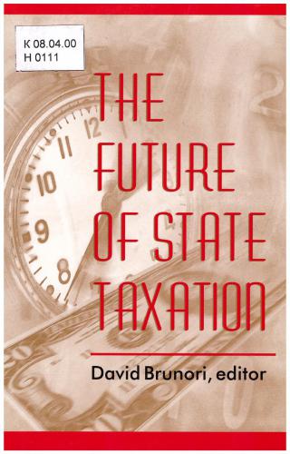 The Future of State Taxation