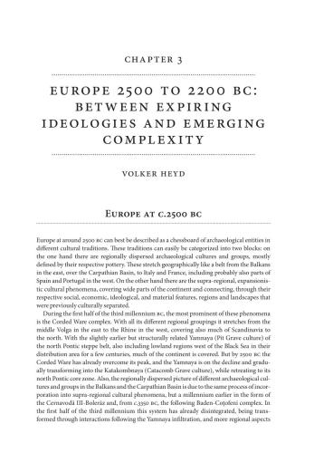 Europe 2500 to 2200 BC: Between Expiring Ideologies and Emerging Complexity