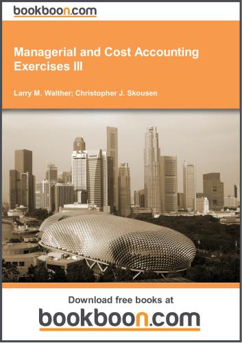 Managerial and Cost Accounting Exercises 3