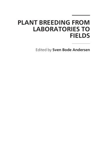 Plant Breeding from Laboratories to Fields