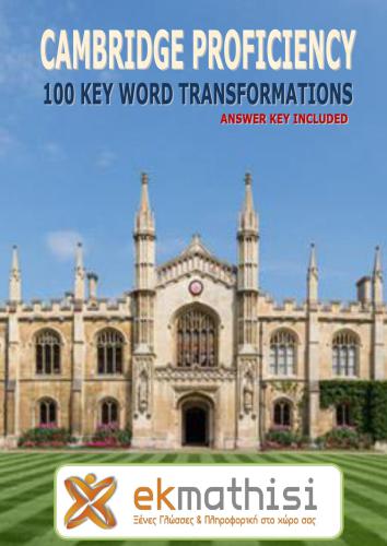 100 Key Word Transformations - Answer Key Included