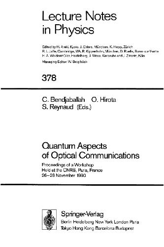 Quantum Aspects of Optical Communications