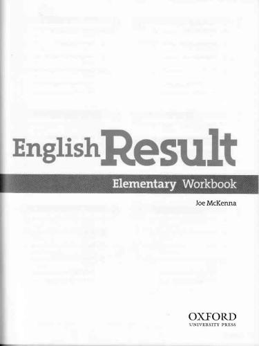 English Result Elementary. Workbook