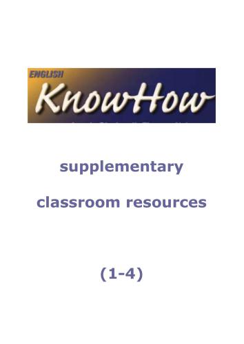 English KnowHow 2. Supplementary classroom resources