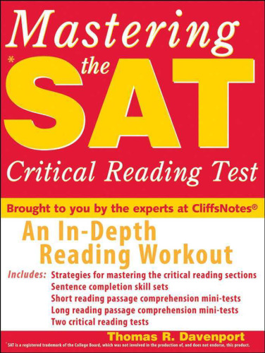 Mastering the SAT Critical Reading Test