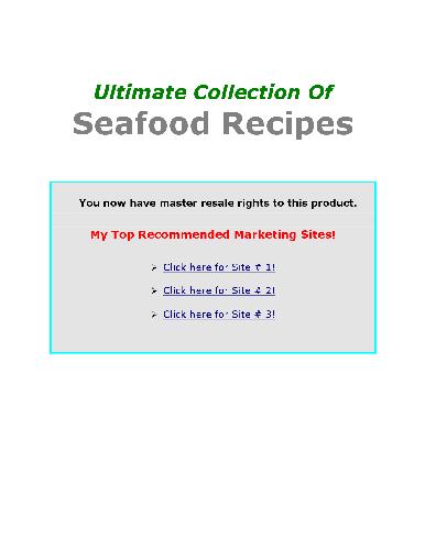 Seafood recipes