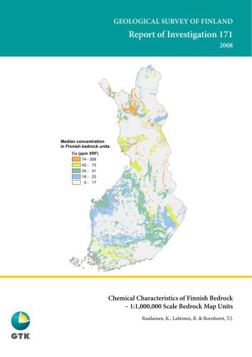 Chemical Characteristics of Finnish Bedrock - 1: 1 000 000 Scale Bedrock Map Units