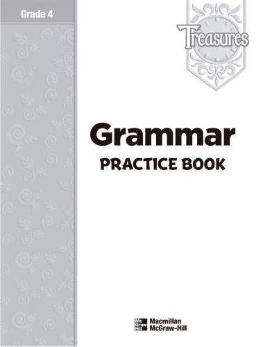 Treasures (Language Arts, Grade 4) - Grammar Practice Book