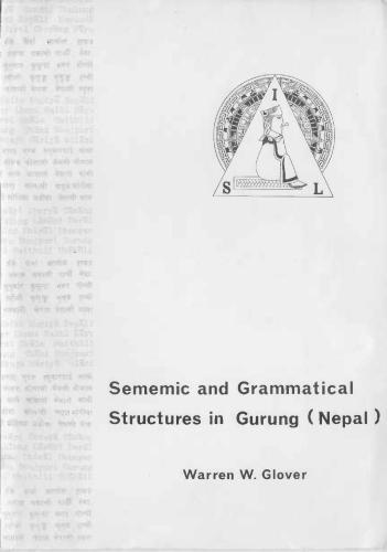 Sememic and Grammatical Structures in Gurung (Nepal)