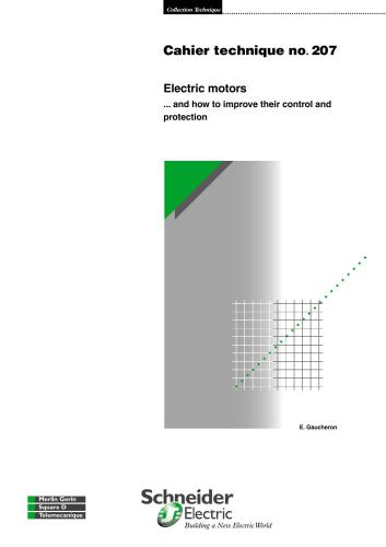 Electric motors. and how to improve their control and protection