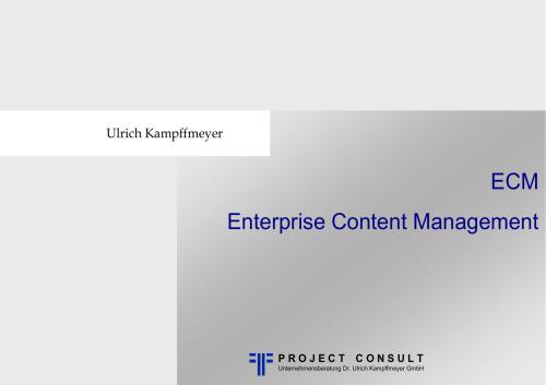 ECM. Enterprise Content Management