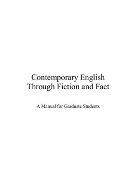 Contemporary English Through Fiction and Fact