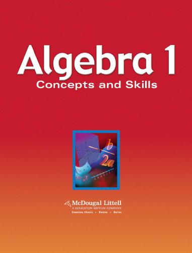 Algebra 1: Concepts and Skills