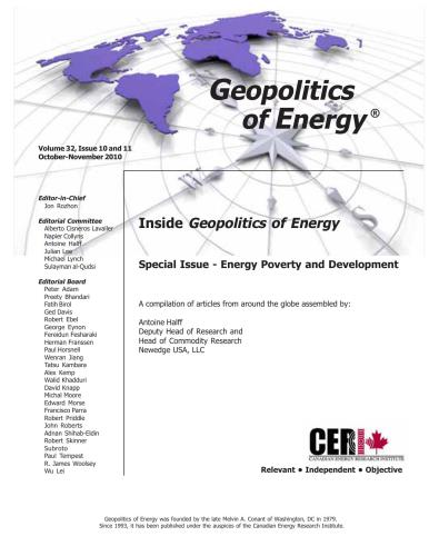 Geopolitics of Energy