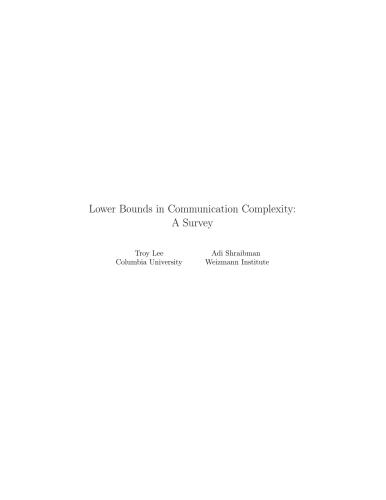 Lower Bounds in Communication Complexity: A Survey