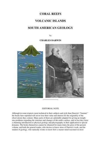 Coral Reefs. Volcanic Islands. South American Geology