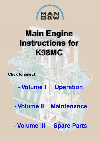 MAN-B&W S50MC-C and K98MC - Инструкция по эксплуатации