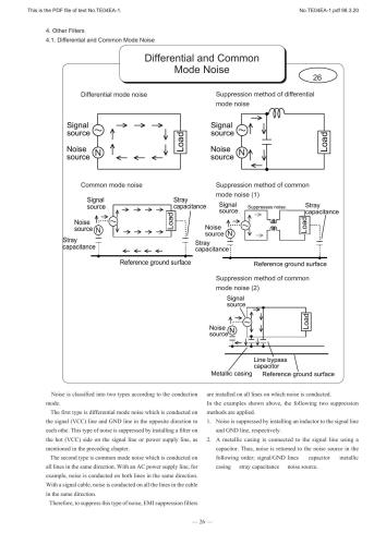 Differential and Common Mode Noise