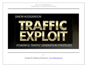 Traffic exploit. Powerful traffic generation strategies