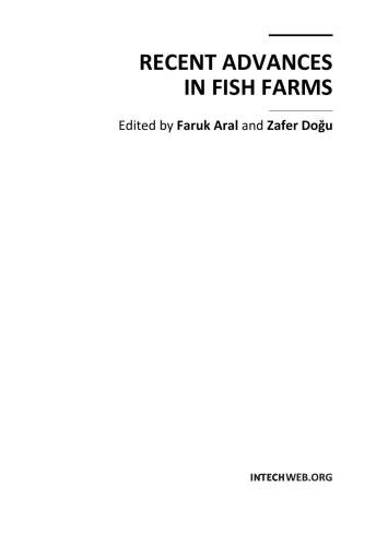 Recent Advances in Fish Farms