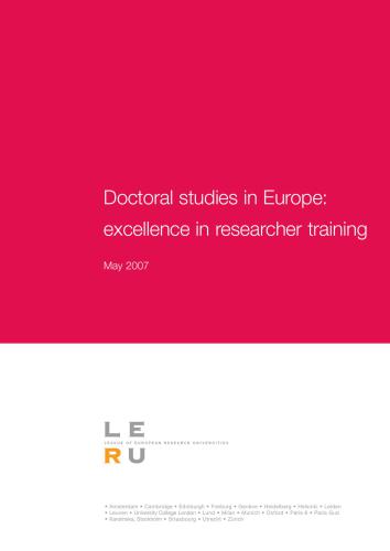 Doctoral Studies in Europe: Excellence in Researcher Training