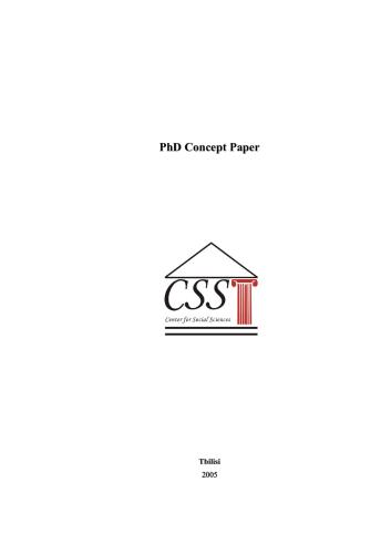 PhD Concept Paper