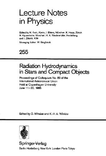 Radiation Hydrodynamics in Stars and Compact Objects