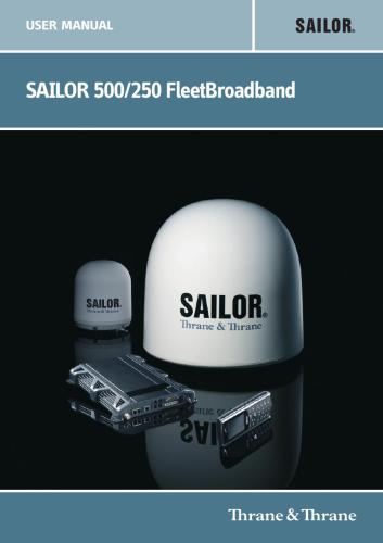 Sailor 500/250 FleetBoardband. User Manual