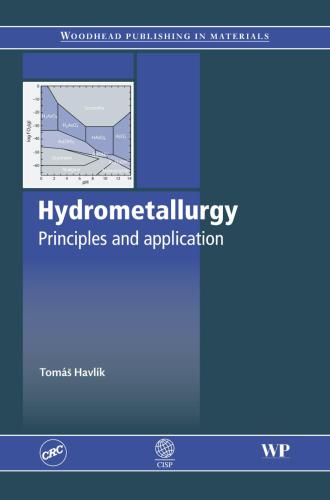 Hydrometallurgy Principles and applications