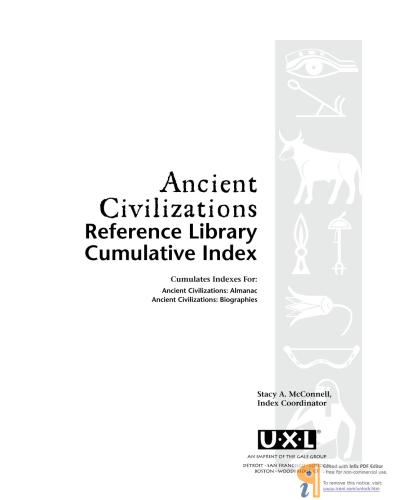 Ancient civilizations. Reference library cumulative index