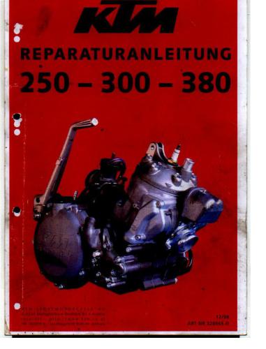 KTM 250-300-380 Service Manual (German)