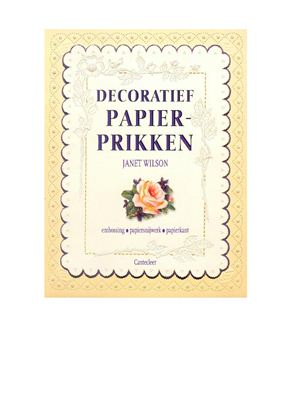 Dekoratif Papier Prikken