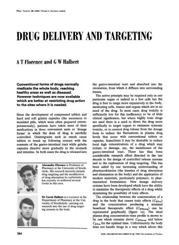 Drug Delivery and Targeting