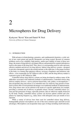 Microspheres for Drug Delivery