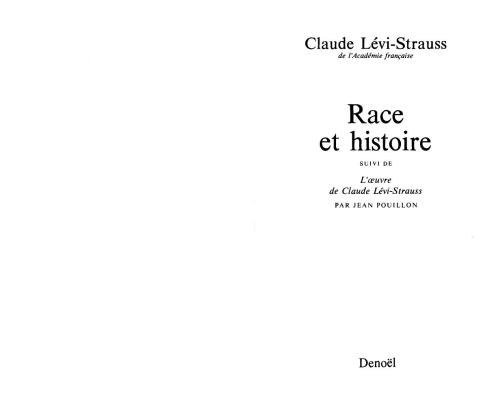 Race et histore