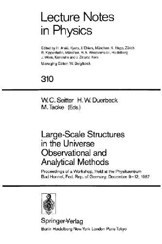 Large-Scale Structures in the Universe Observational and Analytical Methods