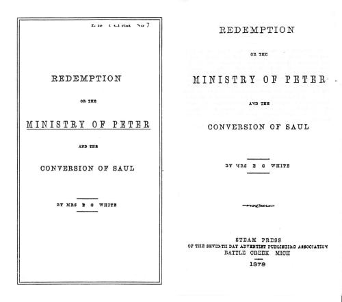 Ministry of Peter and the Conversion of Saul. 1878