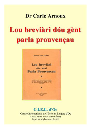 Lou breviàri dóu gènt parla prouvençau