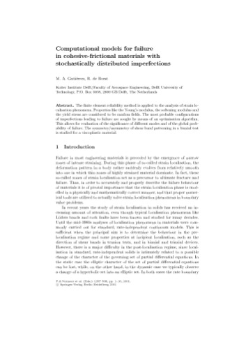 Continuous and Discontinuous Modelling of Cohesive-Frictional Materials