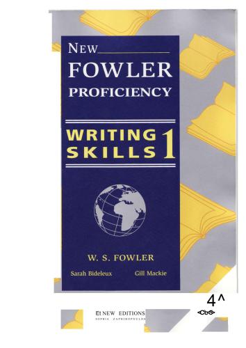 New Fowler Proficiency Writing Skills 1