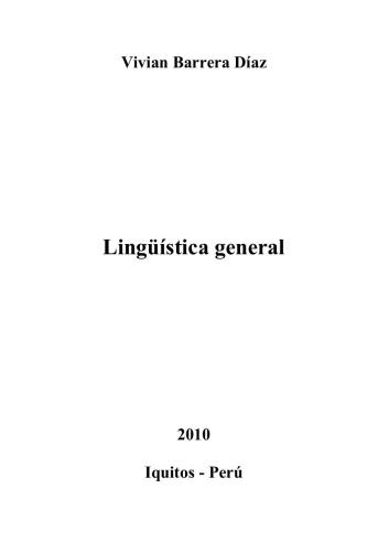 Lingüística general