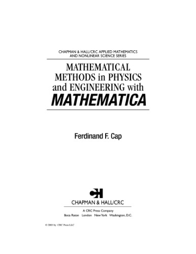 Mathematical methods in physics and engineering with Mathematica