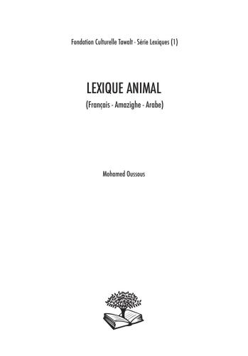 Lexique animal (français-amazighe-arabe)