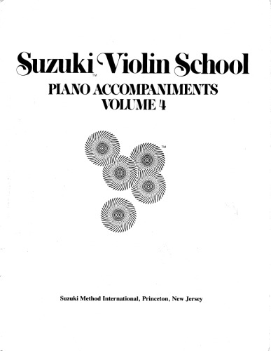 Suzuki Violin Method. Vol 04 - Piano Accompaniment