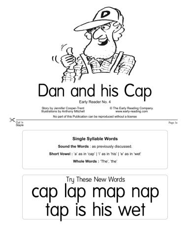 Early Reading: No.4 Dan and his Cap (Book)