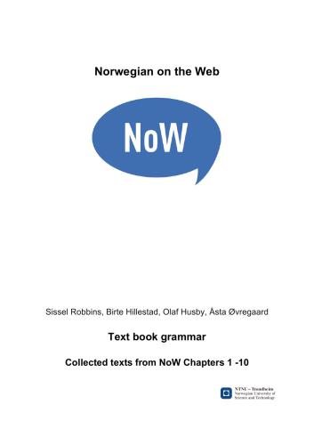 Norwegian on the Web. Text book grammar