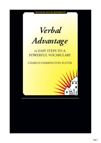 Verbal Advantage: 10 easy steps to a powerful vocabulary (+24 CDs)